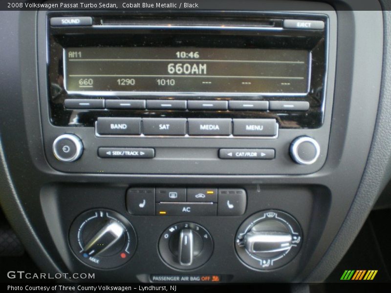 Cobalt Blue Metallic / Black 2008 Volkswagen Passat Turbo Sedan