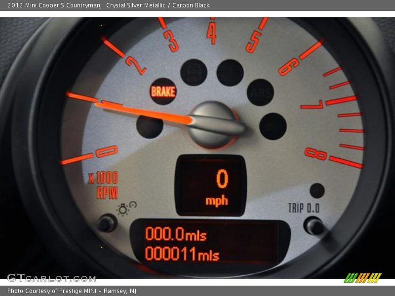Crystal Silver Metallic / Carbon Black 2012 Mini Cooper S Countryman