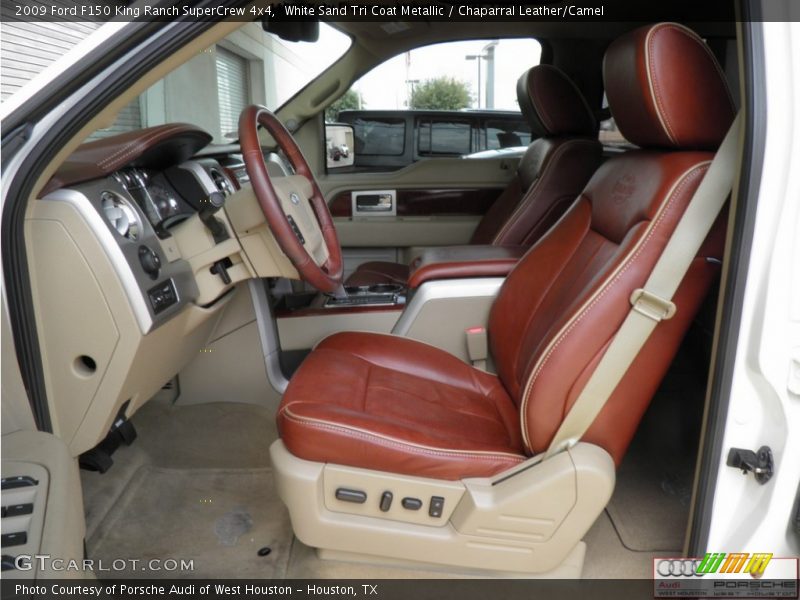 White Sand Tri Coat Metallic / Chaparral Leather/Camel 2009 Ford F150 King Ranch SuperCrew 4x4