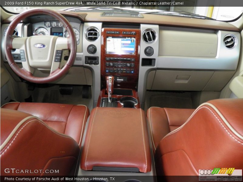 White Sand Tri Coat Metallic / Chaparral Leather/Camel 2009 Ford F150 King Ranch SuperCrew 4x4