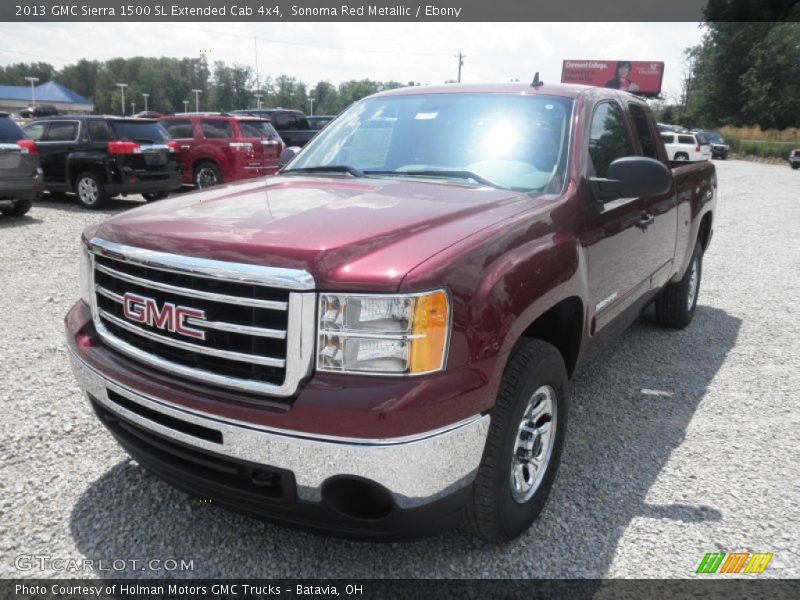 Sonoma Red Metallic / Ebony 2013 GMC Sierra 1500 SL Extended Cab 4x4