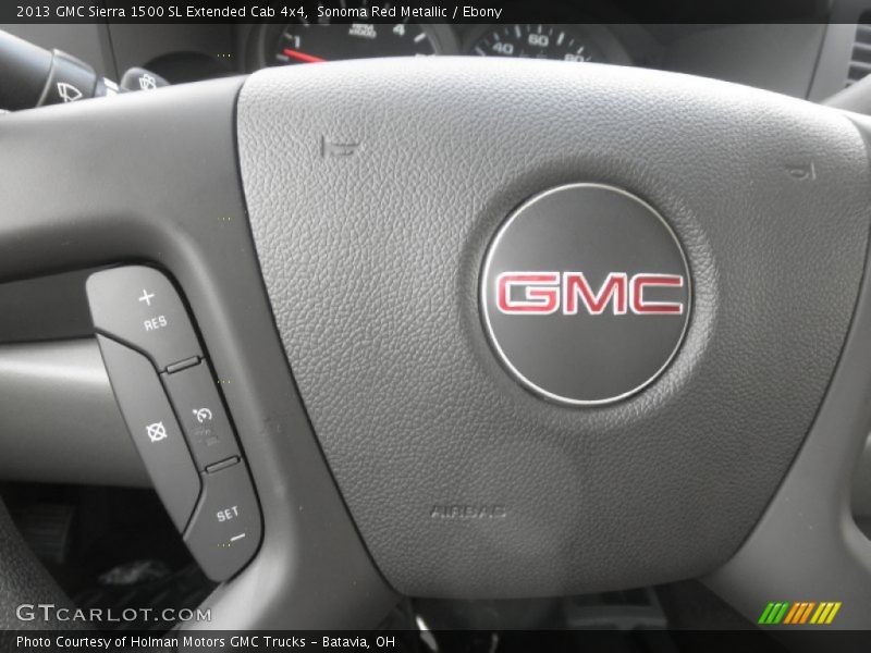 Sonoma Red Metallic / Ebony 2013 GMC Sierra 1500 SL Extended Cab 4x4