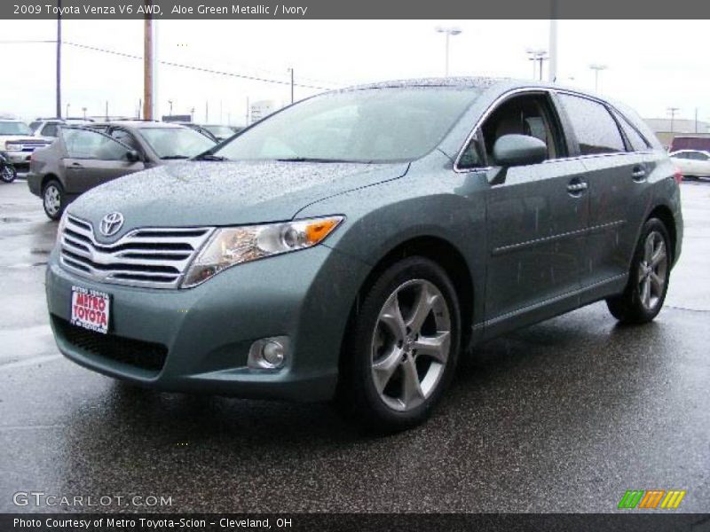 Aloe Green Metallic / Ivory 2009 Toyota Venza V6 AWD