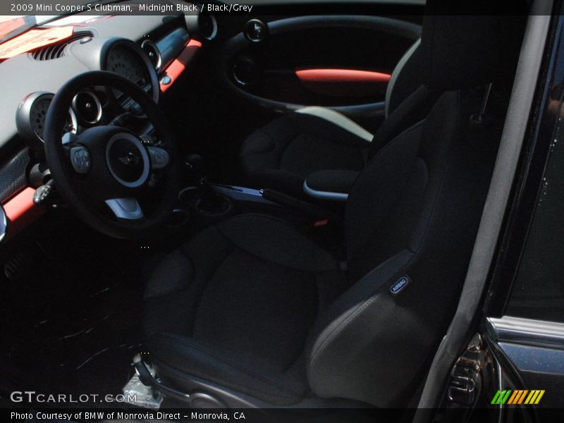 Midnight Black / Black/Grey 2009 Mini Cooper S Clubman