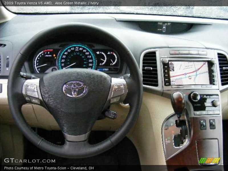 Aloe Green Metallic / Ivory 2009 Toyota Venza V6 AWD