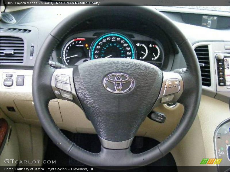 Aloe Green Metallic / Ivory 2009 Toyota Venza V6 AWD