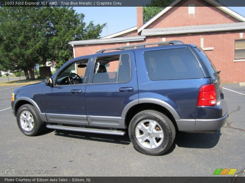 True Blue Metallic / Graphite Grey 2003 Ford Explorer XLT AWD