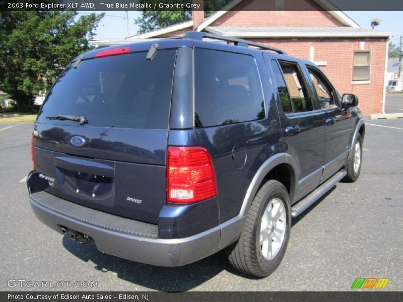 True Blue Metallic / Graphite Grey 2003 Ford Explorer XLT AWD