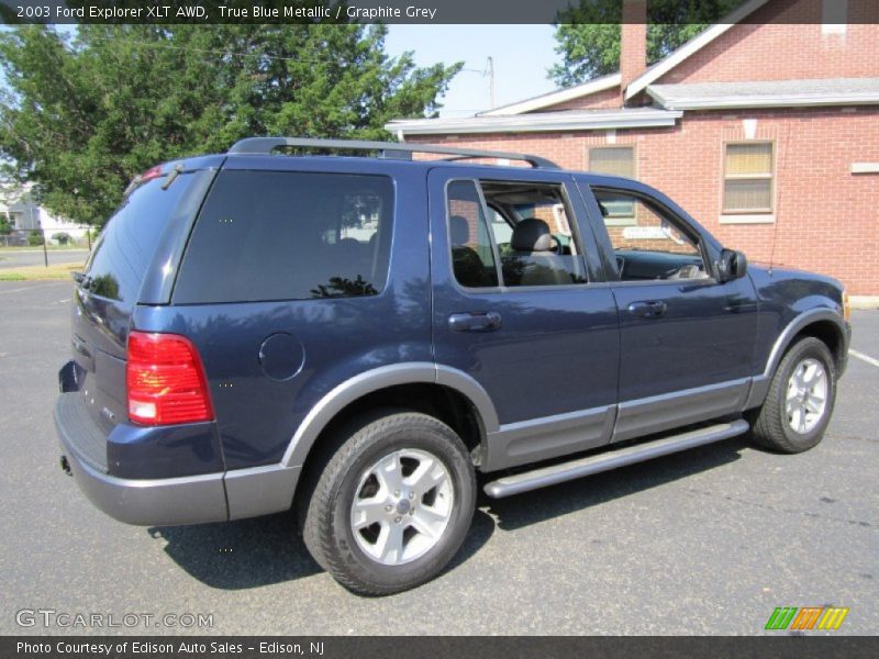 True Blue Metallic / Graphite Grey 2003 Ford Explorer XLT AWD