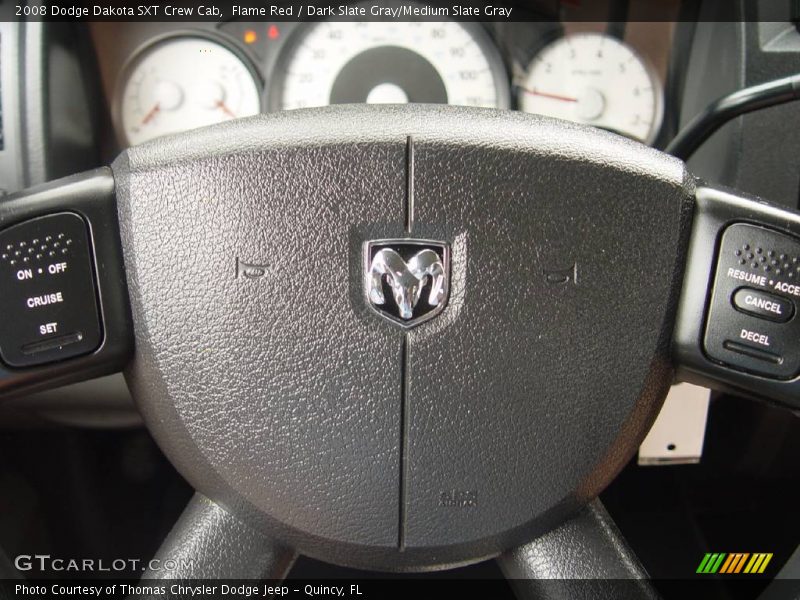 Flame Red / Dark Slate Gray/Medium Slate Gray 2008 Dodge Dakota SXT Crew Cab