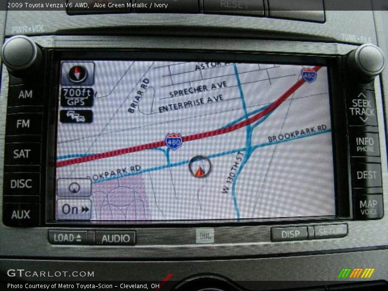 Aloe Green Metallic / Ivory 2009 Toyota Venza V6 AWD