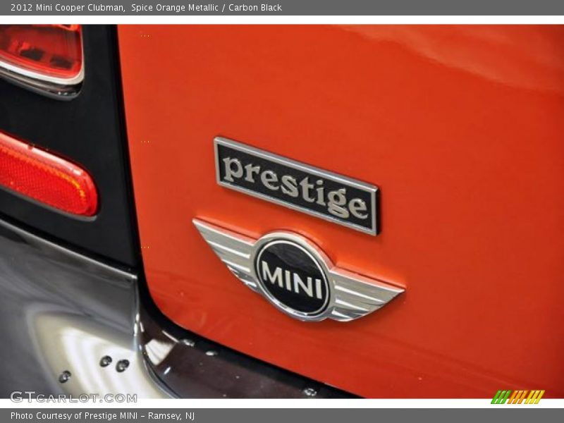 Spice Orange Metallic / Carbon Black 2012 Mini Cooper Clubman