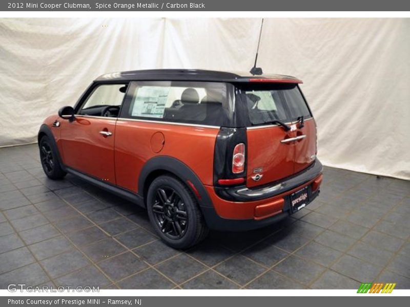 Spice Orange Metallic / Carbon Black 2012 Mini Cooper Clubman