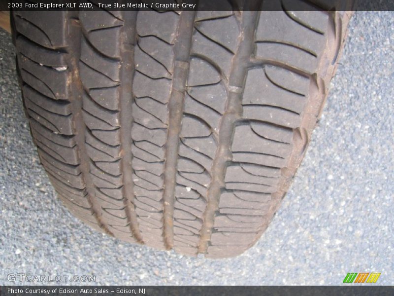 True Blue Metallic / Graphite Grey 2003 Ford Explorer XLT AWD