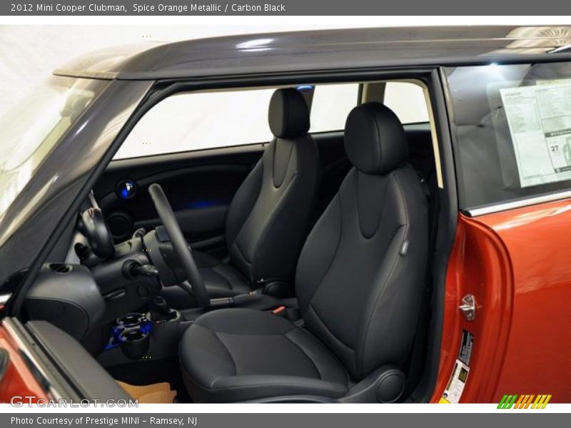 Spice Orange Metallic / Carbon Black 2012 Mini Cooper Clubman