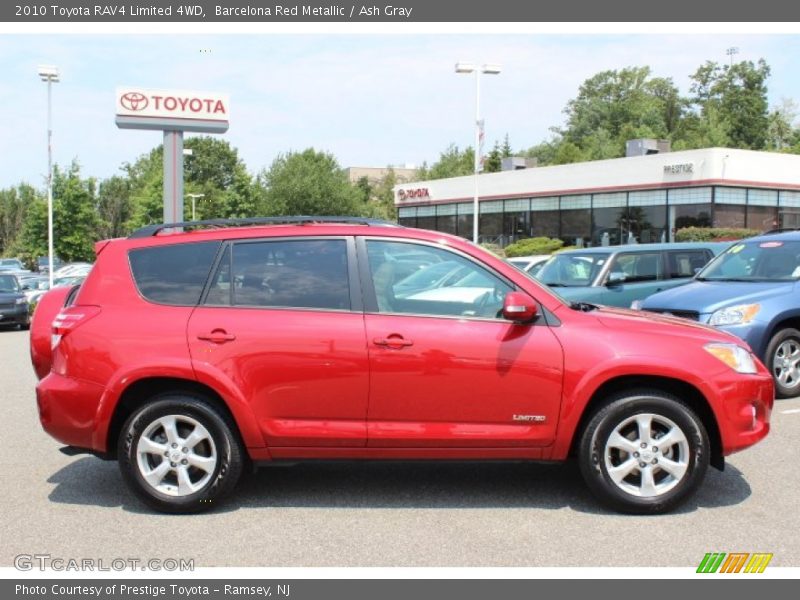 Barcelona Red Metallic / Ash Gray 2010 Toyota RAV4 Limited 4WD