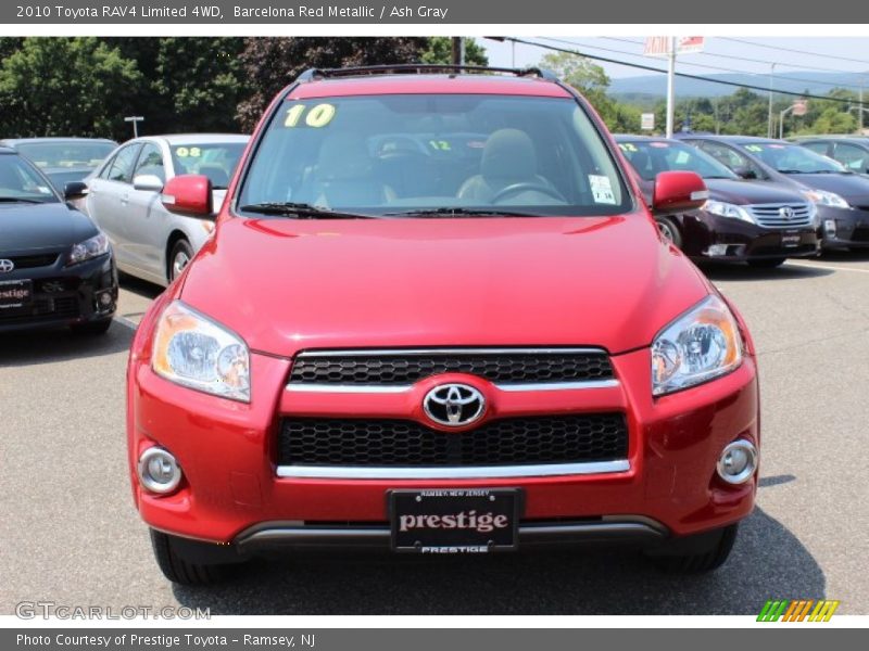 Barcelona Red Metallic / Ash Gray 2010 Toyota RAV4 Limited 4WD
