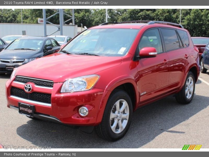 Barcelona Red Metallic / Ash Gray 2010 Toyota RAV4 Limited 4WD