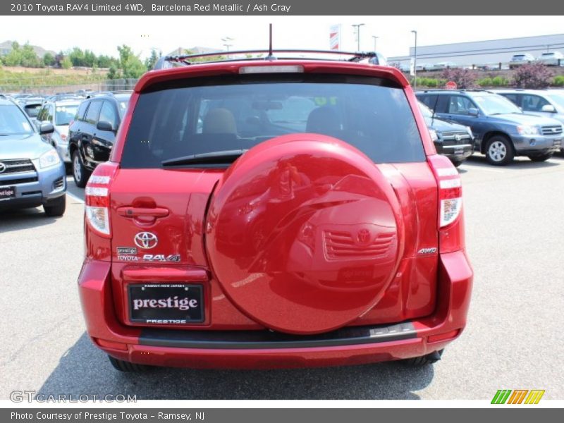 Barcelona Red Metallic / Ash Gray 2010 Toyota RAV4 Limited 4WD