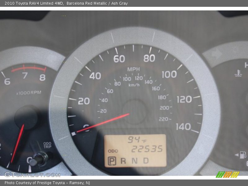 Barcelona Red Metallic / Ash Gray 2010 Toyota RAV4 Limited 4WD
