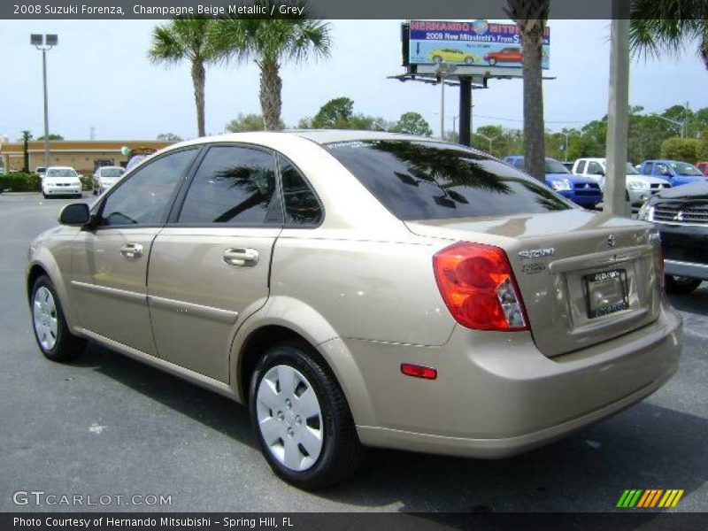 Champagne Beige Metallic / Grey 2008 Suzuki Forenza