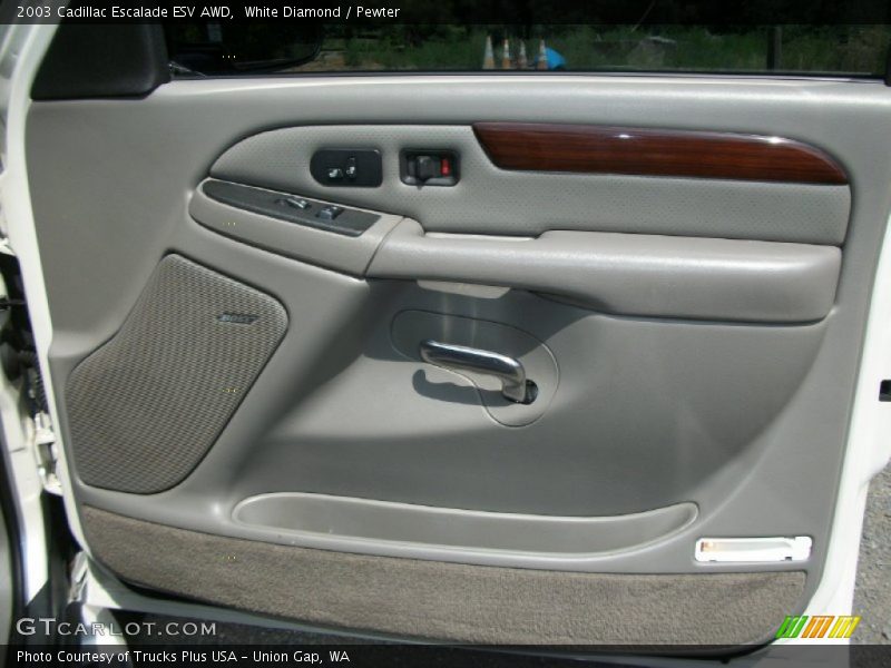 White Diamond / Pewter 2003 Cadillac Escalade ESV AWD