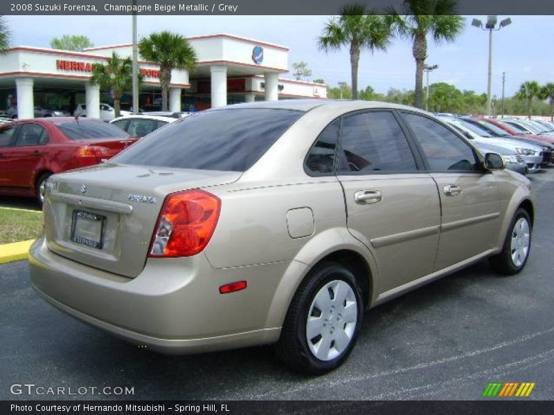 Champagne Beige Metallic / Grey 2008 Suzuki Forenza