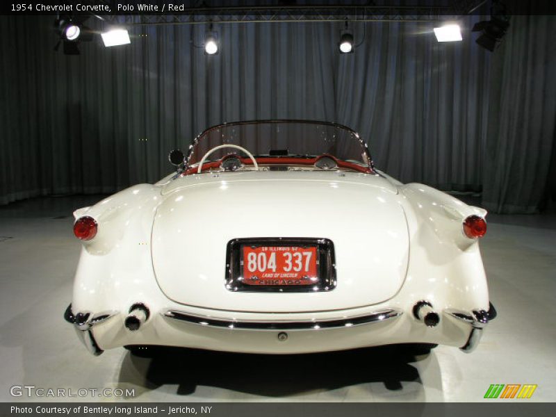 Polo White / Red 1954 Chevrolet Corvette