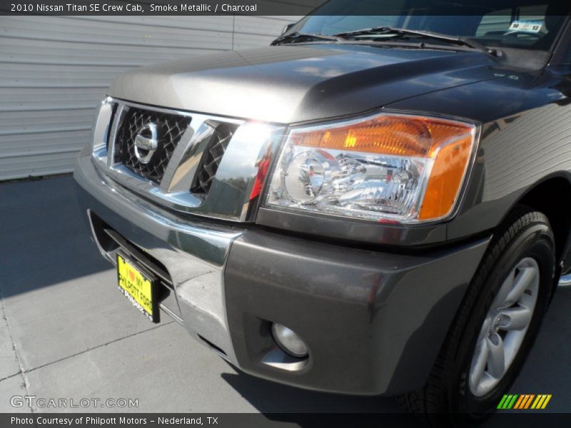 Smoke Metallic / Charcoal 2010 Nissan Titan SE Crew Cab