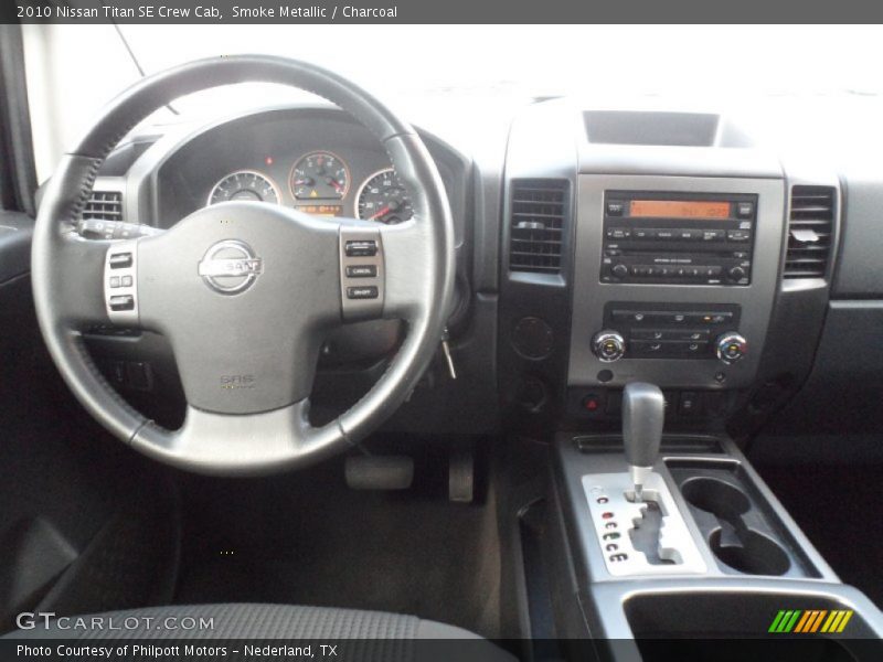 Smoke Metallic / Charcoal 2010 Nissan Titan SE Crew Cab