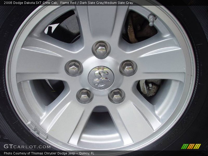 Flame Red / Dark Slate Gray/Medium Slate Gray 2008 Dodge Dakota SXT Crew Cab