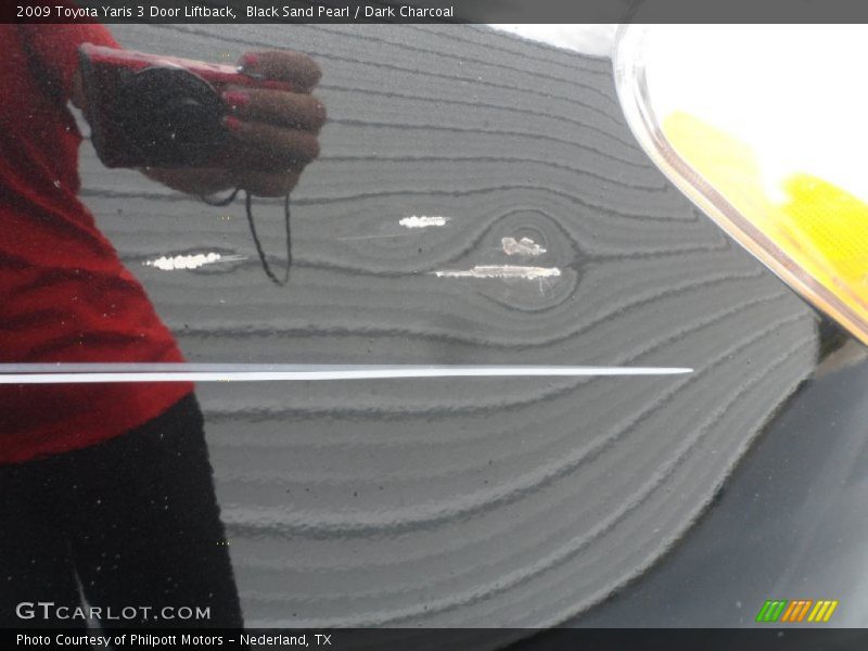 Black Sand Pearl / Dark Charcoal 2009 Toyota Yaris 3 Door Liftback