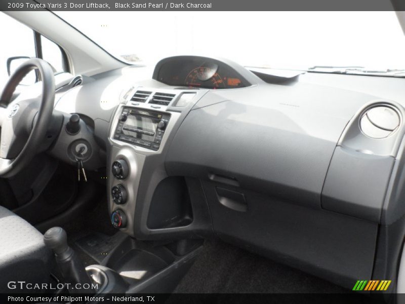 Black Sand Pearl / Dark Charcoal 2009 Toyota Yaris 3 Door Liftback