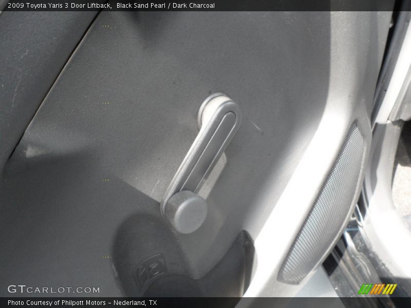 Black Sand Pearl / Dark Charcoal 2009 Toyota Yaris 3 Door Liftback