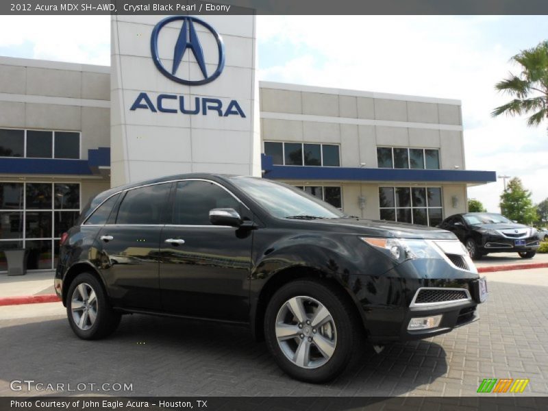 Crystal Black Pearl / Ebony 2012 Acura MDX SH-AWD