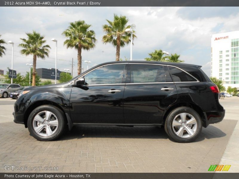 Crystal Black Pearl / Ebony 2012 Acura MDX SH-AWD