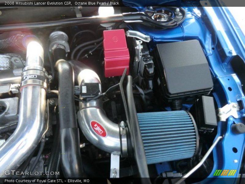 Octane Blue Pearl / Black 2008 Mitsubishi Lancer Evolution GSR