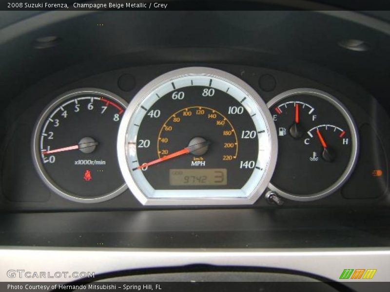 Champagne Beige Metallic / Grey 2008 Suzuki Forenza
