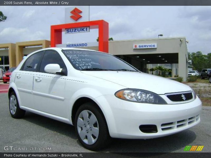 Absolute White / Grey 2008 Suzuki Reno