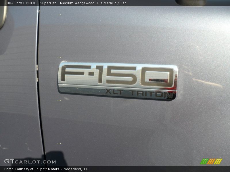Medium Wedgewood Blue Metallic / Tan 2004 Ford F150 XLT SuperCab
