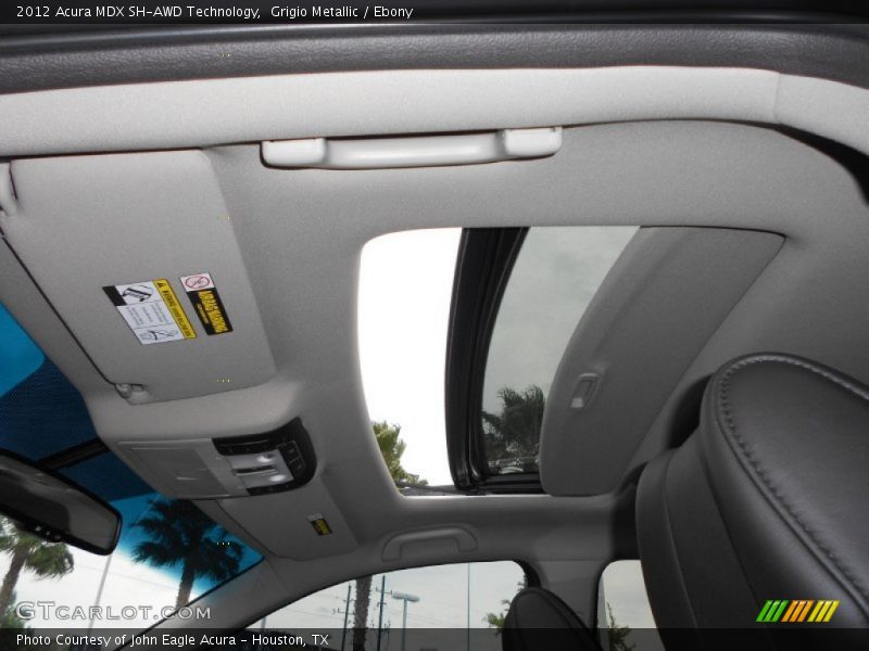 Grigio Metallic / Ebony 2012 Acura MDX SH-AWD Technology