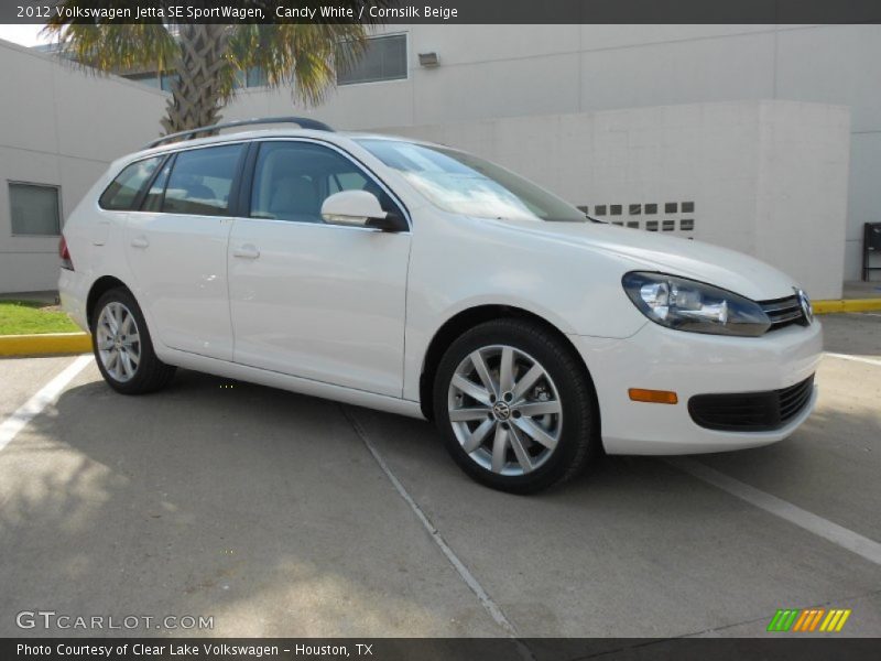Candy White / Cornsilk Beige 2012 Volkswagen Jetta SE SportWagen