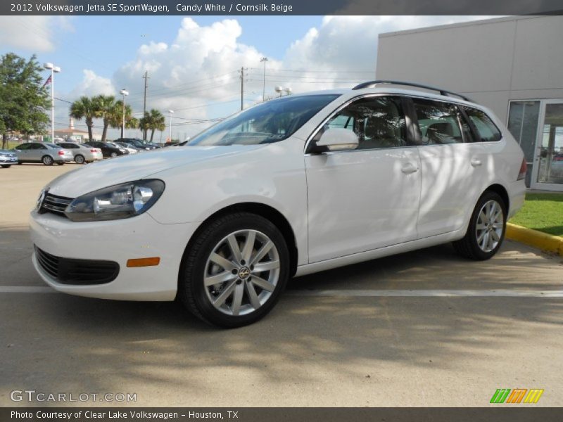 Candy White / Cornsilk Beige 2012 Volkswagen Jetta SE SportWagen