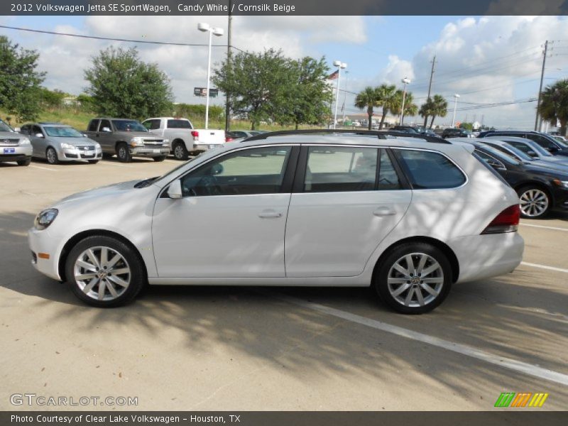 Candy White / Cornsilk Beige 2012 Volkswagen Jetta SE SportWagen