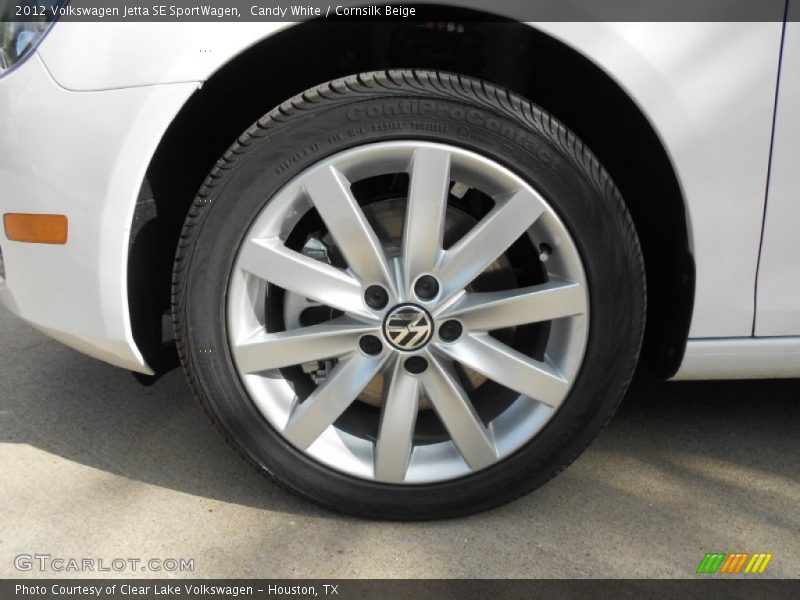 Candy White / Cornsilk Beige 2012 Volkswagen Jetta SE SportWagen