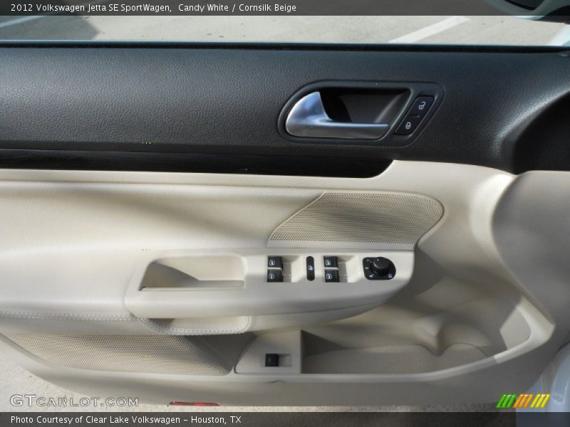 Candy White / Cornsilk Beige 2012 Volkswagen Jetta SE SportWagen
