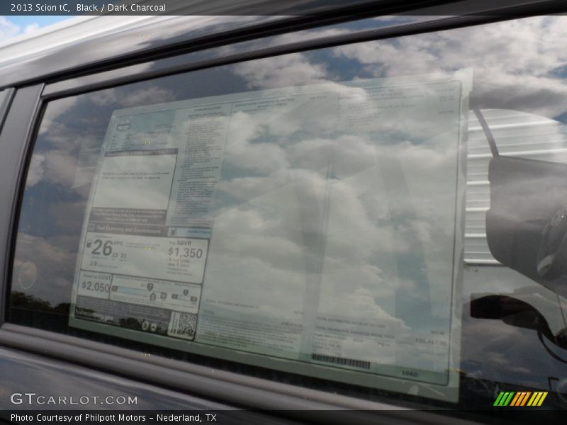 Black / Dark Charcoal 2013 Scion tC