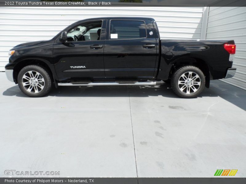Black / Black 2012 Toyota Tundra Texas Edition CrewMax