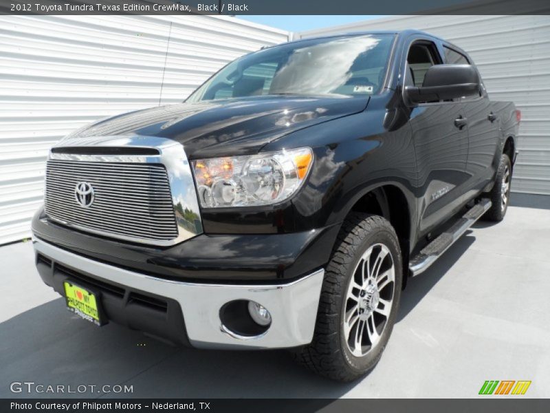 Black / Black 2012 Toyota Tundra Texas Edition CrewMax
