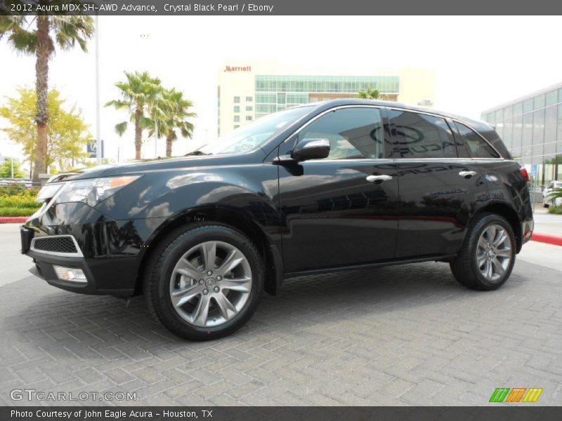 Crystal Black Pearl / Ebony 2012 Acura MDX SH-AWD Advance